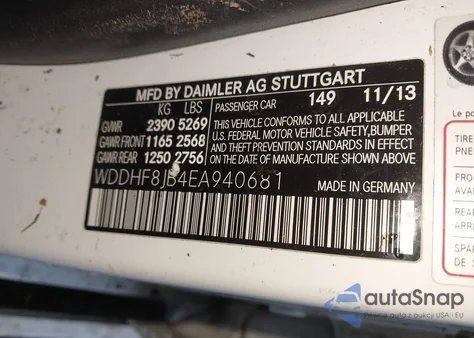 2014 Mercedes-Benz E 350 4Matic z USA, uszkodzony, nr VIN WDDHF8JB4EA940681